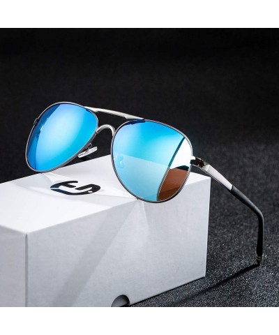 Oval Royce Polarized Driving Sunglasses - Blue - C619487XX8Z $36.79