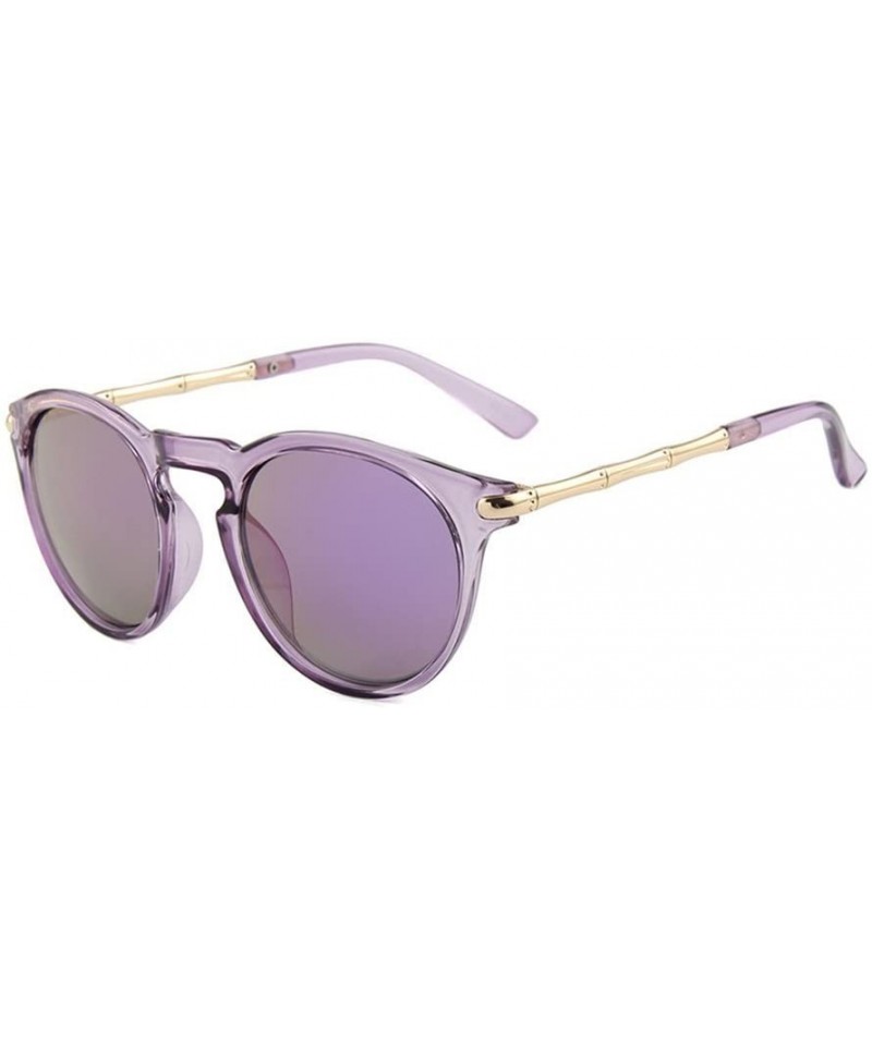 Sunglasses for Women - UV400 Womens Round Cat Eye Sunglasses Protection  Outdoor Sunglasses - Purple - C318E4TRAW7