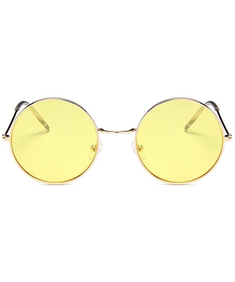 Round Vintage Women Men Round Sunglasses for Outdoor Women Men Retro sunglasses Eyewear for Travel Shopping - CD18NS95LTZ $14.21