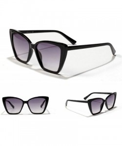 Rectangular Colorful loepard sunglasses eyewear oversized - Black - CE198GCT8OR $15.65