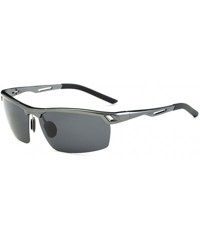 Sport Sports Sunglasses Drive Polarized Sunglasses HD Outdoor Glasses - Gun Gray Color - CX183AXXALH $40.63