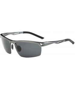 Sport Sports Sunglasses Drive Polarized Sunglasses HD Outdoor Glasses - Gun Gray Color - CX183AXXALH $40.63