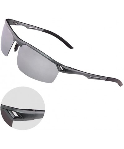 Sport Sports Sunglasses Drive Polarized Sunglasses HD Outdoor Glasses - Gun Gray Color - CX183AXXALH $40.63