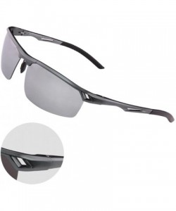 Sport Sports Sunglasses Drive Polarized Sunglasses HD Outdoor Glasses - Gun Gray Color - CX183AXXALH $40.63