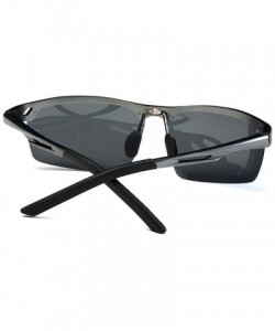 Sport Sports Sunglasses Drive Polarized Sunglasses HD Outdoor Glasses - Gun Gray Color - CX183AXXALH $40.63