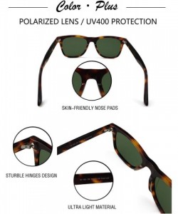 Oversized Polarized Sunglasses for unisex adult Vintage Retro Round Mirrored Lens - Green - CA192XZW666 $23.04