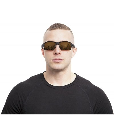 Semi-rimless Unbreakable SLING-BLADE Sunglasses (NEW 2018 Model) - Polarized - CG12OCYOPYI $48.85