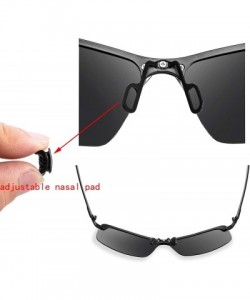 Rimless Polarized Sunglasses Protection Outdoor Classic - 1black Glasses - C618L3UEZHA $7.56