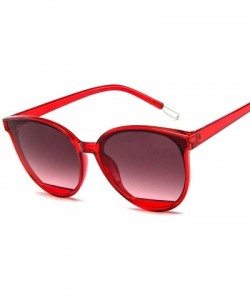 Square Fashion Sunglasses Women Vintage Metal Frame FeGlasses Classic Mirror Oculos Gafas De Sol Feminino UV400 - C3 Red - CC...