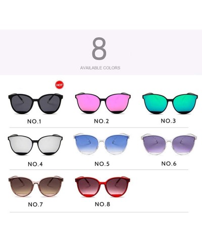 Square Fashion Sunglasses Women Vintage Metal Frame FeGlasses Classic Mirror Oculos Gafas De Sol Feminino UV400 - C3 Red - CC...