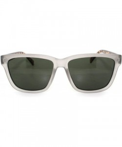 Square Hip Retro Modern Unisex Sunglasses Square Rectangular Frame - Gray Tort - CO11RMGHWYJ $12.05