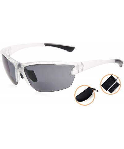 Rectangular TR90 Frame Bifocal Sports Sunglasses Baseball Running Fishing Driving Golf Softball Hiking Sunshine Readers - CL1...