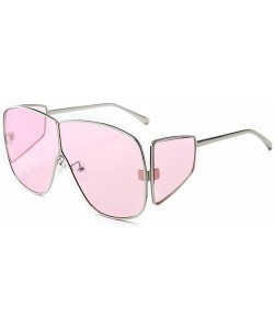 Shield Sunglasses Fashion Glasses Designer Vintage - Pink - CD18WMRT6YO $12.01