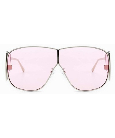 Shield Sunglasses Fashion Glasses Designer Vintage - Pink - CD18WMRT6YO $12.01