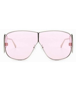 Shield Sunglasses Fashion Glasses Designer Vintage - Pink - CD18WMRT6YO $12.01