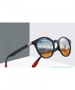 Aviator DESIGN Men Women Classic Retro Rivet Polarized Sunglasses TR90 Legs C01 Black - C02 Matte Black - C318XE085Y2 $11.24