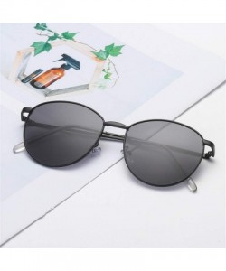 Oval Small Polarized Round Sunglasses-Vintage Round Sunglasses for Women Retro Polarized Sun Glasses - E - CW1997IY0Z5 $17.05