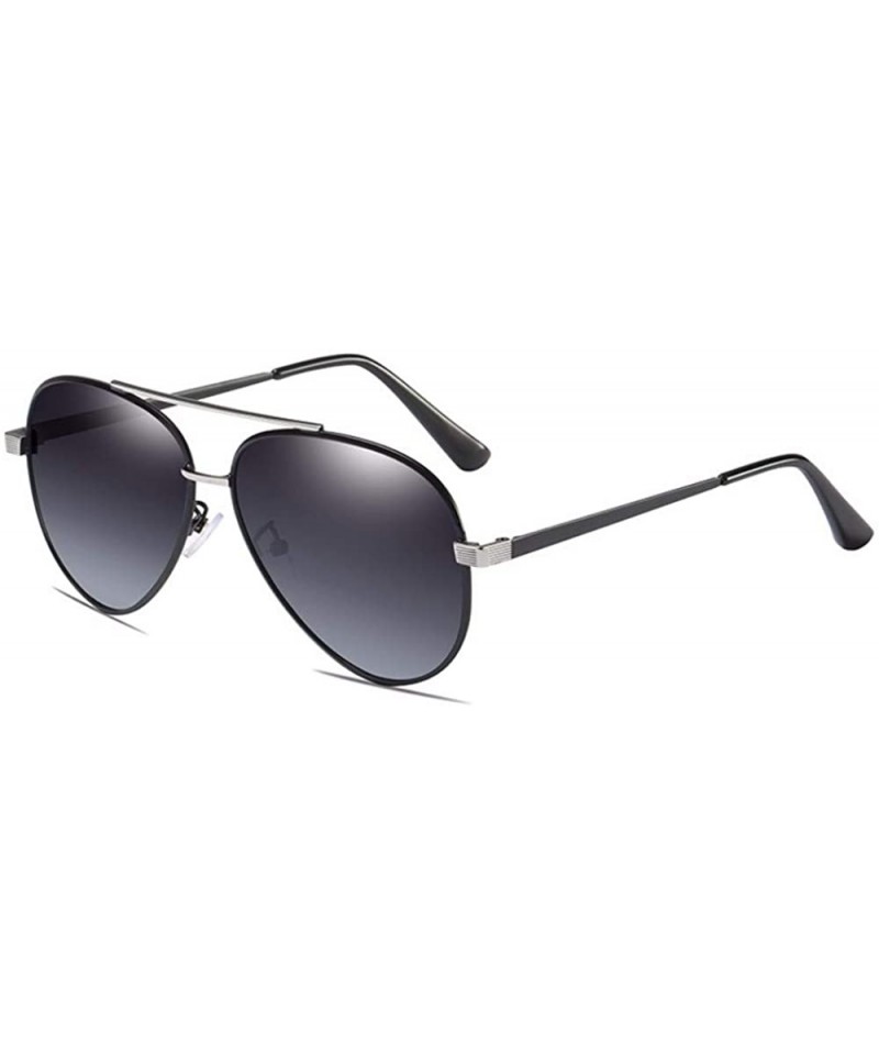 Aviator Sunglasses Men's Polarizing Sunglasses Classic Toad Lens Polarizing Sunglasses Driving - A - C418QR77KGY $28.30