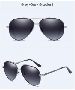 Aviator Sunglasses Men's Polarizing Sunglasses Classic Toad Lens Polarizing Sunglasses Driving - A - C418QR77KGY $28.30