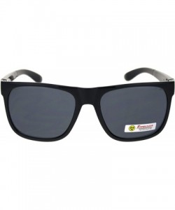 Square Biohazard Sunglasses Mens Square Sporty Fashion Shades UV 400 - Black (Black) - C418ZWNSDAK $11.19