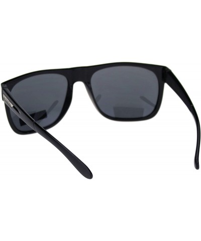 Square Biohazard Sunglasses Mens Square Sporty Fashion Shades UV 400 - Black (Black) - C418ZWNSDAK $11.19