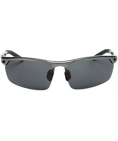 Rimless Polarized Men And Women Fishing Sunglasses Al - Mg alloy Frame Eyewear - yhl - Al Mg Gun-black - CC182MHNILT $10.09