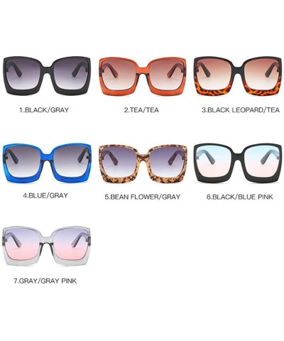 Oversized Fashion Oversized Women Sunglasses Brand Designer Plastic Female Big Frame Gradient Sun Glasses UV400 - C4198ZWLTM0...