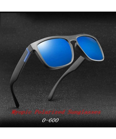 Square Ultra light Square Myopic Polarized Sunglasses Nearsighted Polarized Fashion Square Men Driving Mirror - CF18Y2RUA9C $...