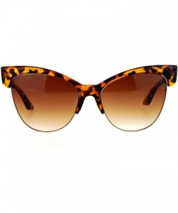 Butterfly Oversized Cateye Butterfly Sunglasses Womens Designer Fashion Shades - Tortoise (Brown) - CM187SQ0HE5 $13.63