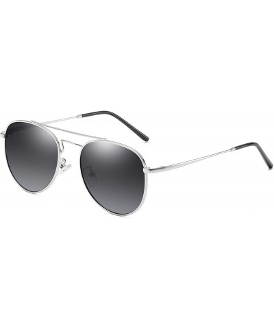 Goggle 2020 Classic Polarized Aviator Sunglasses for Women and Men Metal Frame Pilot Style - Grey - CK194OSHRQM $8.27