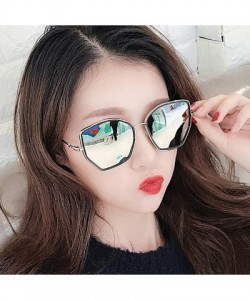 Sport Vintage Irregular Sunglasses for Men or Women metal PC UV 400 Protection Sunglasses - White - CC18SZUG3U0 $16.53