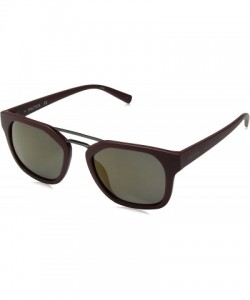 Square Men's N3628sp Square Sunglasses - Matte Oxblood/Gold Polarized - CA186SYXOTW $57.21