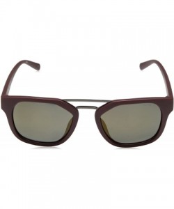 Square Men's N3628sp Square Sunglasses - Matte Oxblood/Gold Polarized - CA186SYXOTW $57.21