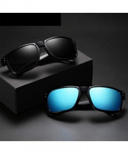 Square Sunglasses Unisex Polarized UV Protection Fishing and Outdoor Baseball Driving Glasses Retro Square Frame Fashion - C9...