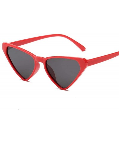 Aviator Sexy Cat Eye Sunglasses Women Brand Designer Triangle Sun Glasses Ladies Black - White Pink - C118XGEZNU2 $8.72