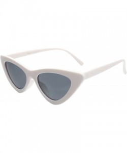 Goggle Cat Eye Sunglasses Women Vintage Retro Clout Goggles Cateye Sun Glasses - White - CP18CUX7MQD $14.04