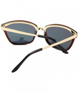 Wayfarer Colorful Mirrored Lens Retro Wayfarer Unisex Colorful Polarized Sunglasses - Brown/Green - CF12IOUY2JJ $19.33