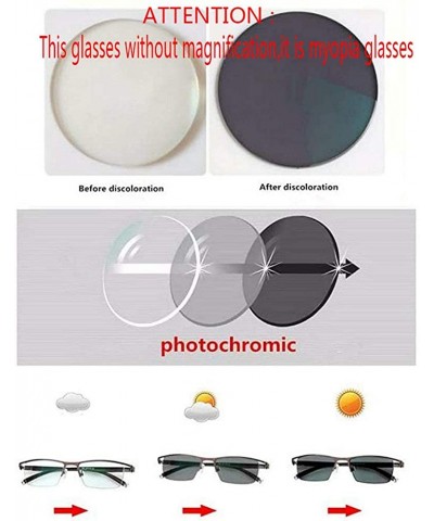 Cat Eye Sunglasses Finished Eyeglasses Photochromic glasses - C818LH50AO8 $24.93