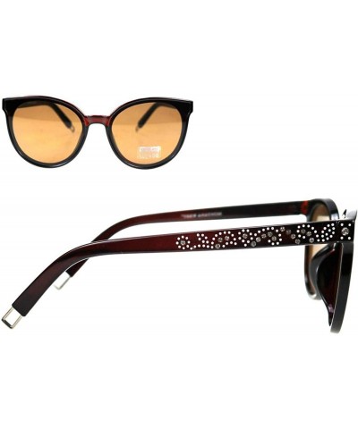 Cat Eye Cat Eye Collection Sunglasses - Coffee - CA18A909RAD $18.80