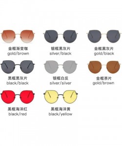 Cat Eye Men and women fashion retro cat eyes irregular polarized sunglasses prom mirror party travel - Coffee - CQ18T2N5DXL $...