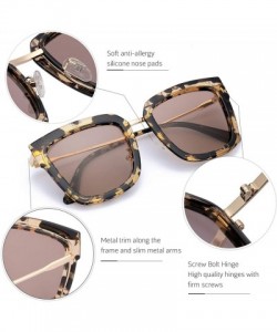 Oval Fashion Cat Eye Mirror Sunglasses Women Polarized UV Protection Stylish Design - CD18QMWQ7QR $20.73