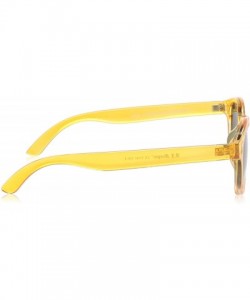 Round Moe Round Sunglasses - Yellow - CW18NCK7UUE $16.47