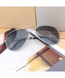 Goggle Popular Sunglasses - popular Sunglasses New metal resin sun 3025 wholesale - Silver Frame Grey - CW18AZAS5NT $30.67