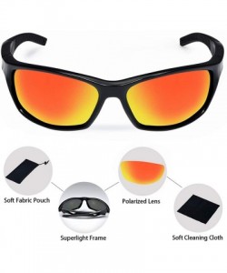 Rimless Polarized Sports Sunglasses Baseball Glasses Shades for Men TR90 durable Frame for Driving Running Fishing 82021 - CK...