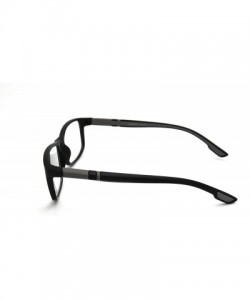 Rectangular Soft Matte Black w/ 2 Tone Reading Glasses Spring Hinge 0.74 Oz - Z1 Matte Black Matte Grey - CN18SYOGEHA $14.85