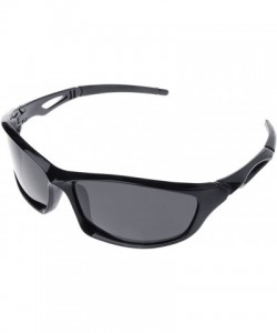 Rectangular Outdoor Sports Polarized Sunglasses Cycling Spectacles Rectangular Unisex - Color-1 - CB18K2ESE4Y $7.99