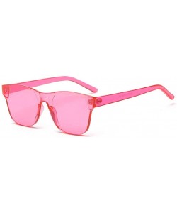 Rectangular Women Rimless Square Sunglasses Men Eyewear Color Mirror - C9 - CZ194OKX2IR $27.70