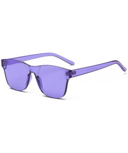 Rectangular Women Rimless Square Sunglasses Men Eyewear Color Mirror - C9 - CZ194OKX2IR $27.70