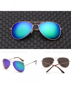 Oversized Men's and Women's Sunglasses Classic Oversized Aviator - Multicolor N - CL18TY5TMG7 $9.59