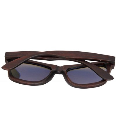 Goggle Bamboo wood sunglasses custom wholesale dumu black brown frame polarizing coating - Green - C418XO57UON $32.00